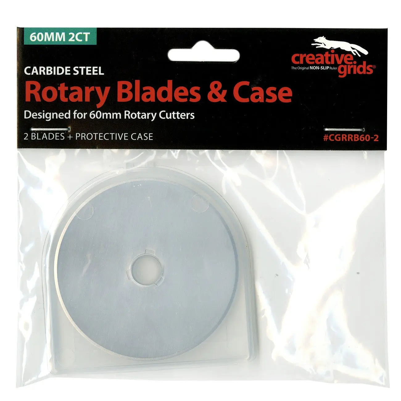 Creative Grids 60mm Replacement Rotary Blade 2pk - Linda's Electric Quilters