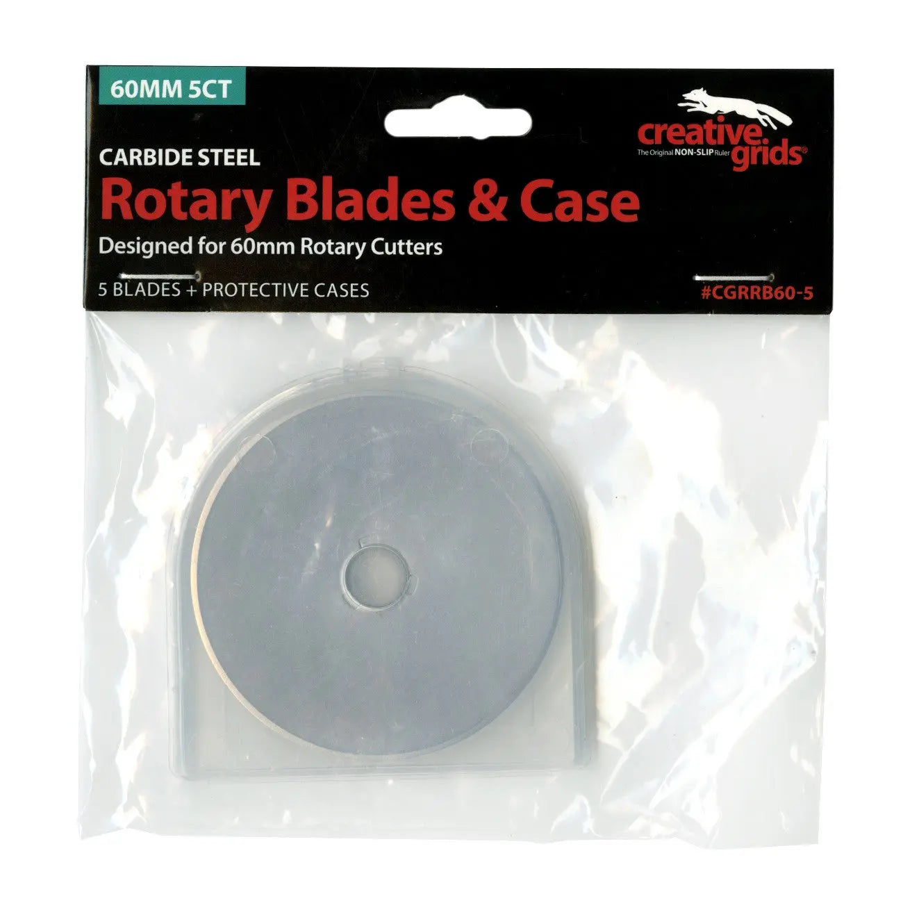 Creative Grids 60mm Replacement Rotary Blade 5pk - Linda's Electric Quilters