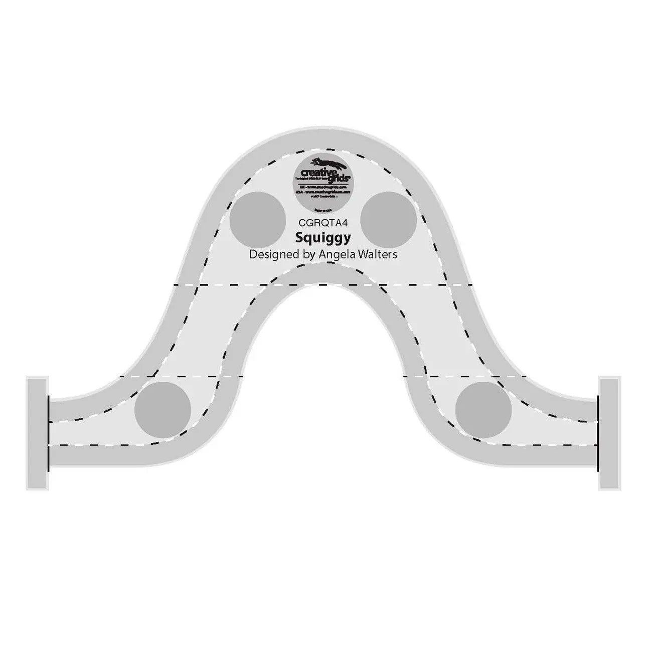 Creative Grids Machine Quilting Tool - Squiggy - Linda's Electric Quilters