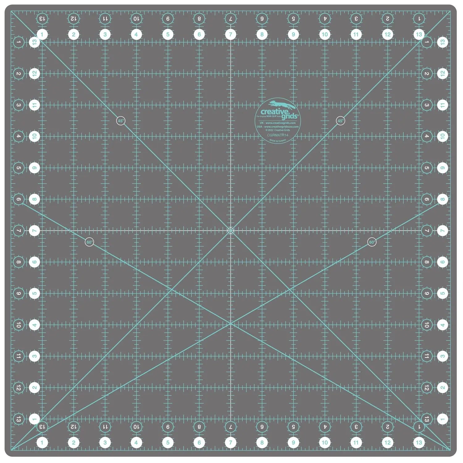 Creative Grids Self-Healing Rotating Rotary Cutting Mat 14in x 14in - Linda's Electric Quilters