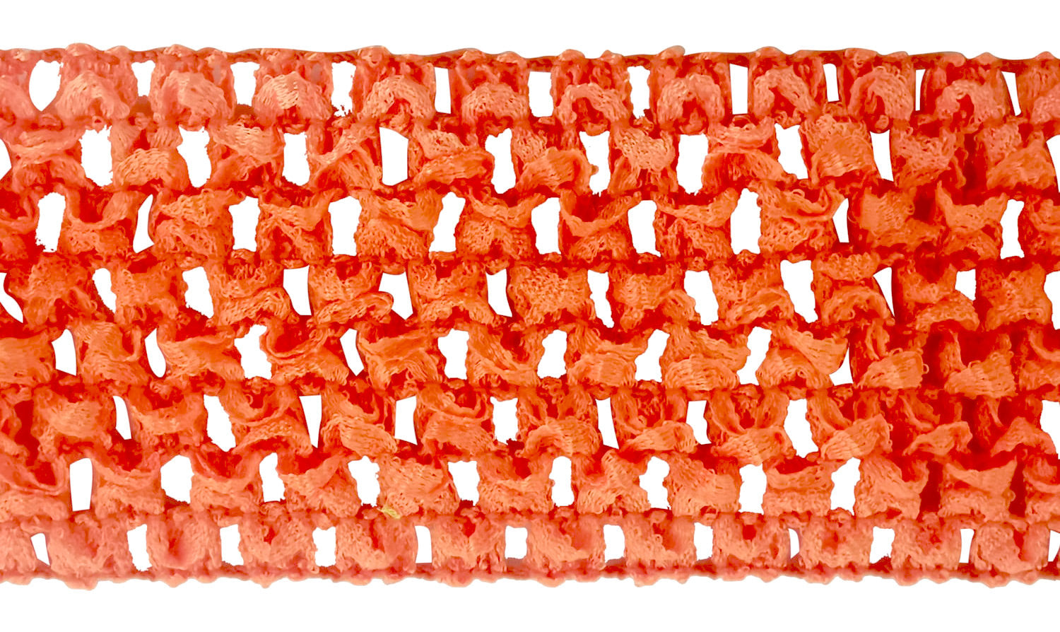 Crochet Stretch Trim - 3" Width (25 Yard Roll) - BF-1901-19 Orange