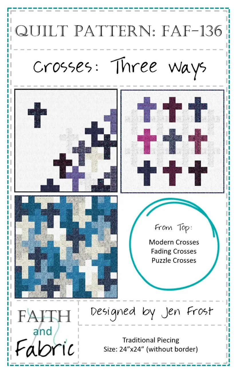Crosses Three Ways - Linda's Electric Quilters