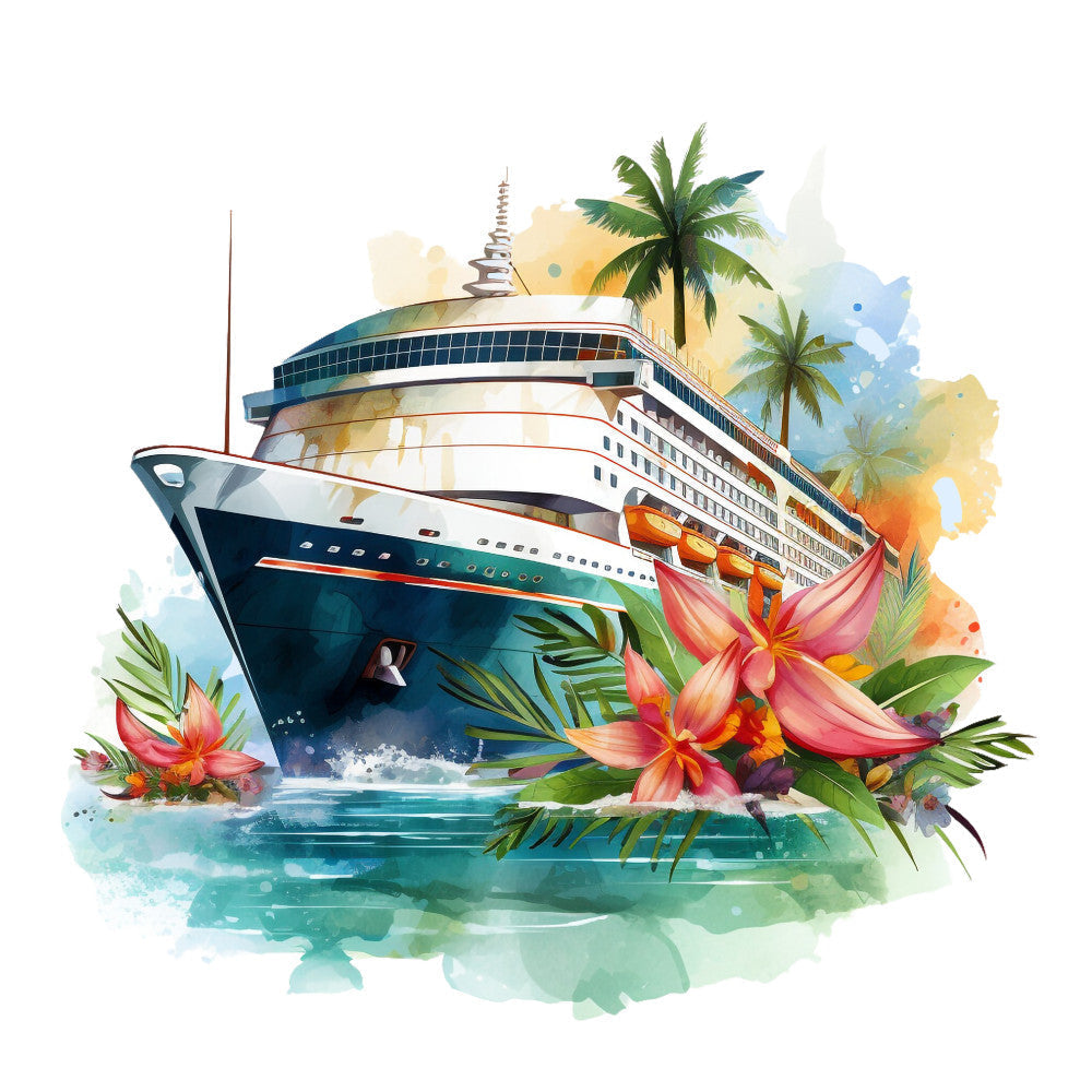 Cruise Ships Fabric Panel 10