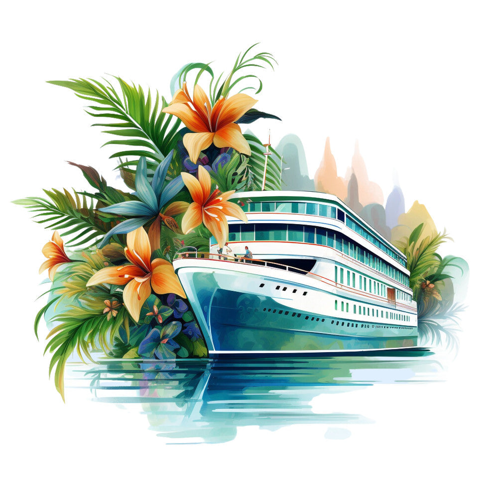 Cruise Ships Fabric Panel 11