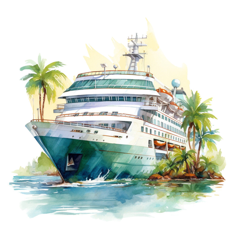 Cruise Ships Fabric Panel 12