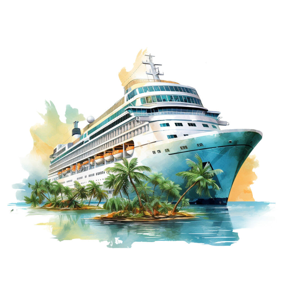Cruise Ships Fabric Panel 13