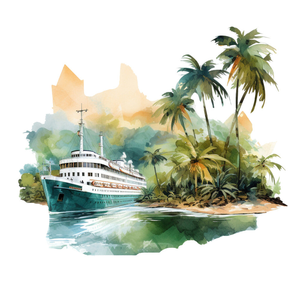Cruise Ships Fabric Panel 14