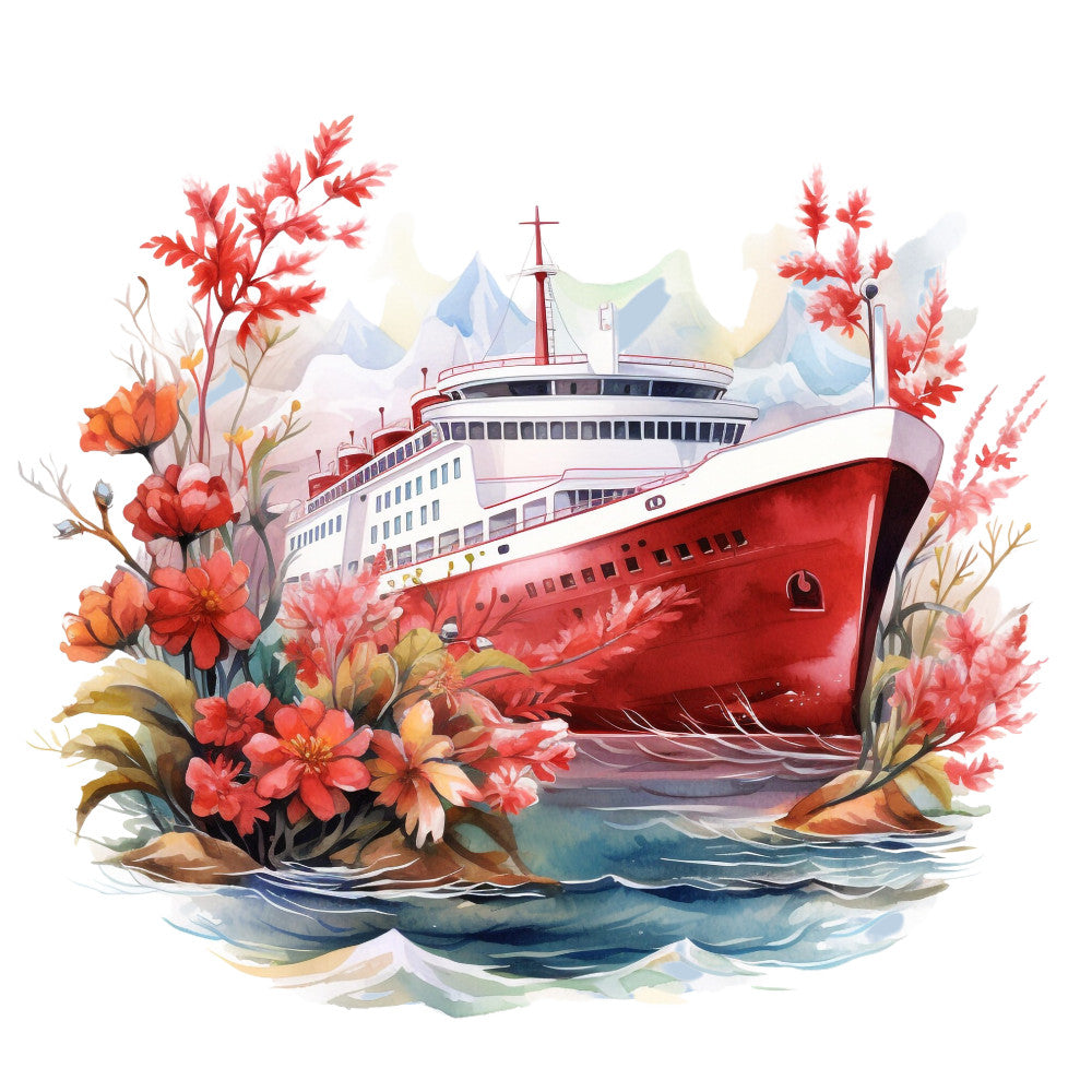 Cruise Ships Fabric Panel 16