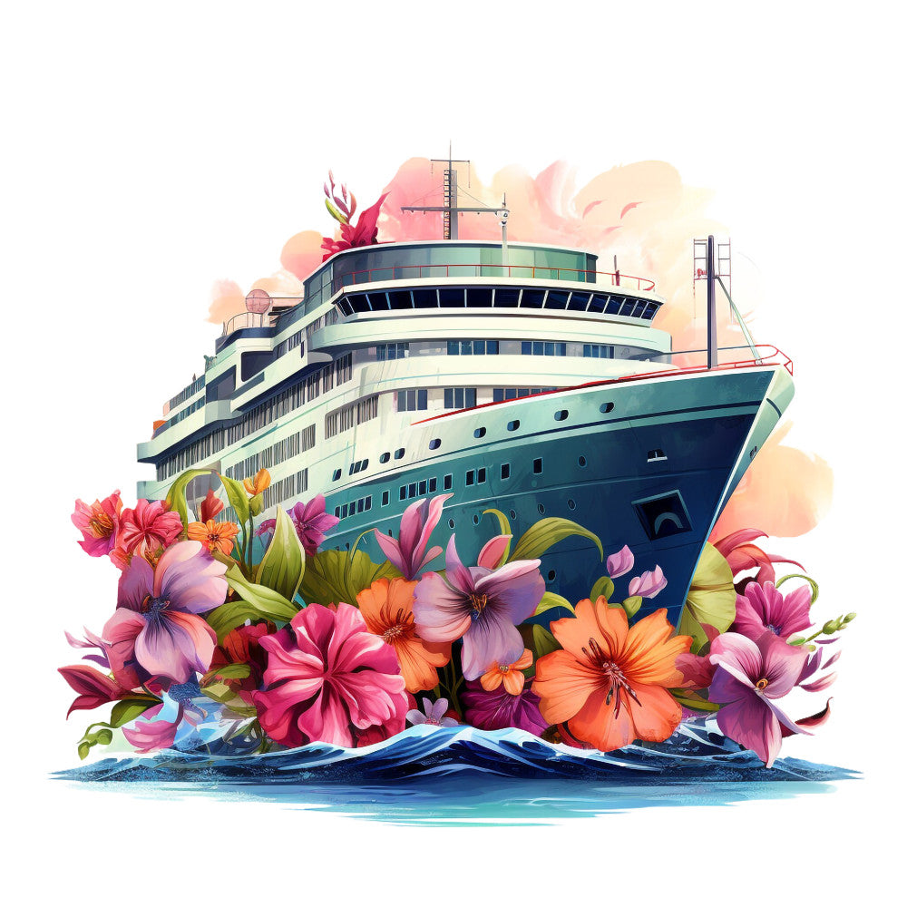 Cruise Ships Fabric Panel 19