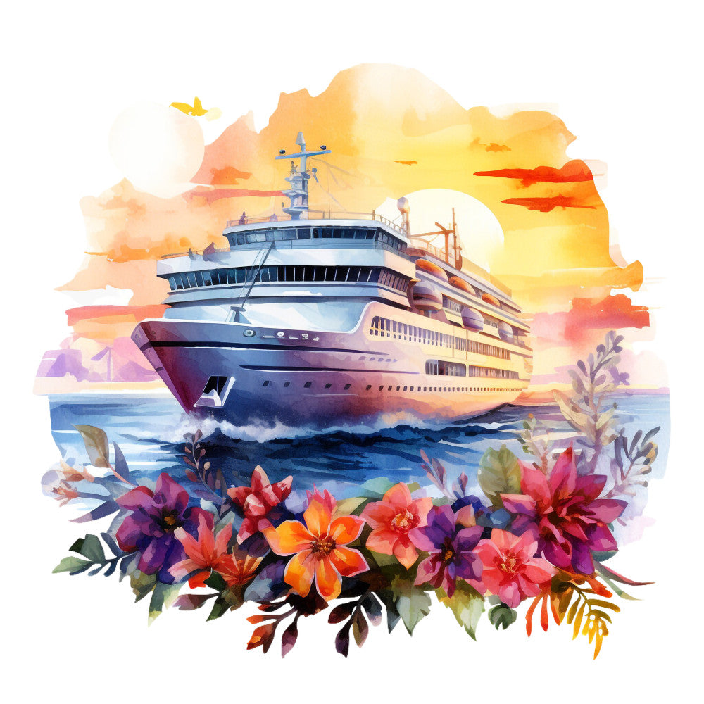 Cruise Ships Fabric Panel 22