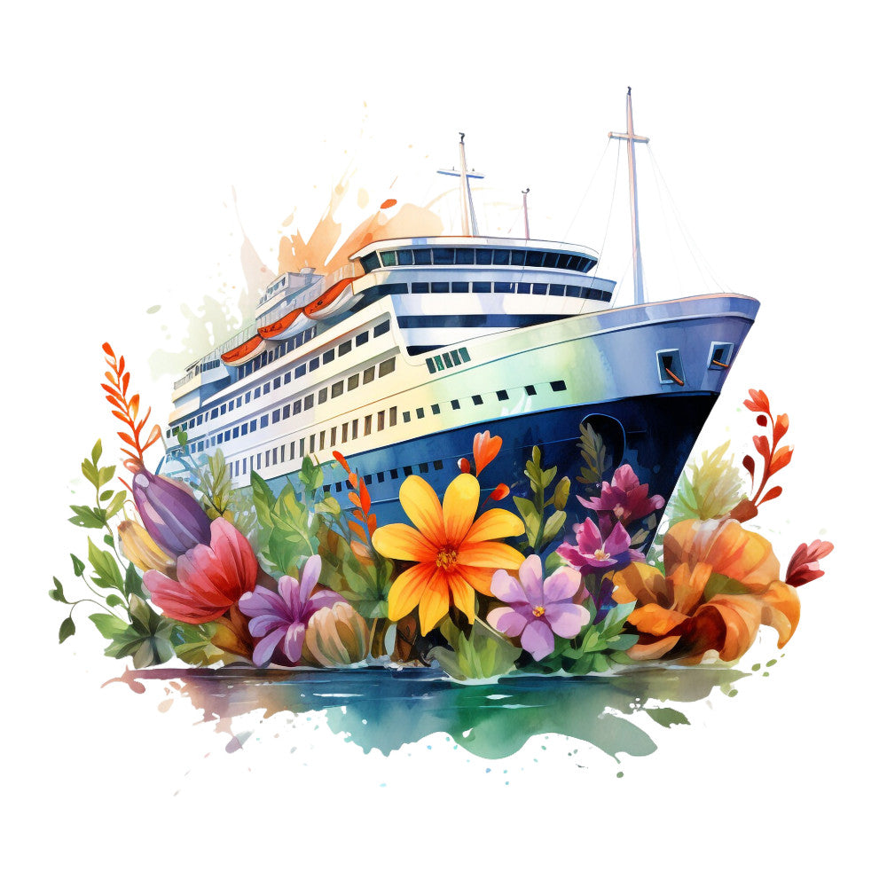 Cruise Ships Fabric Panel 24