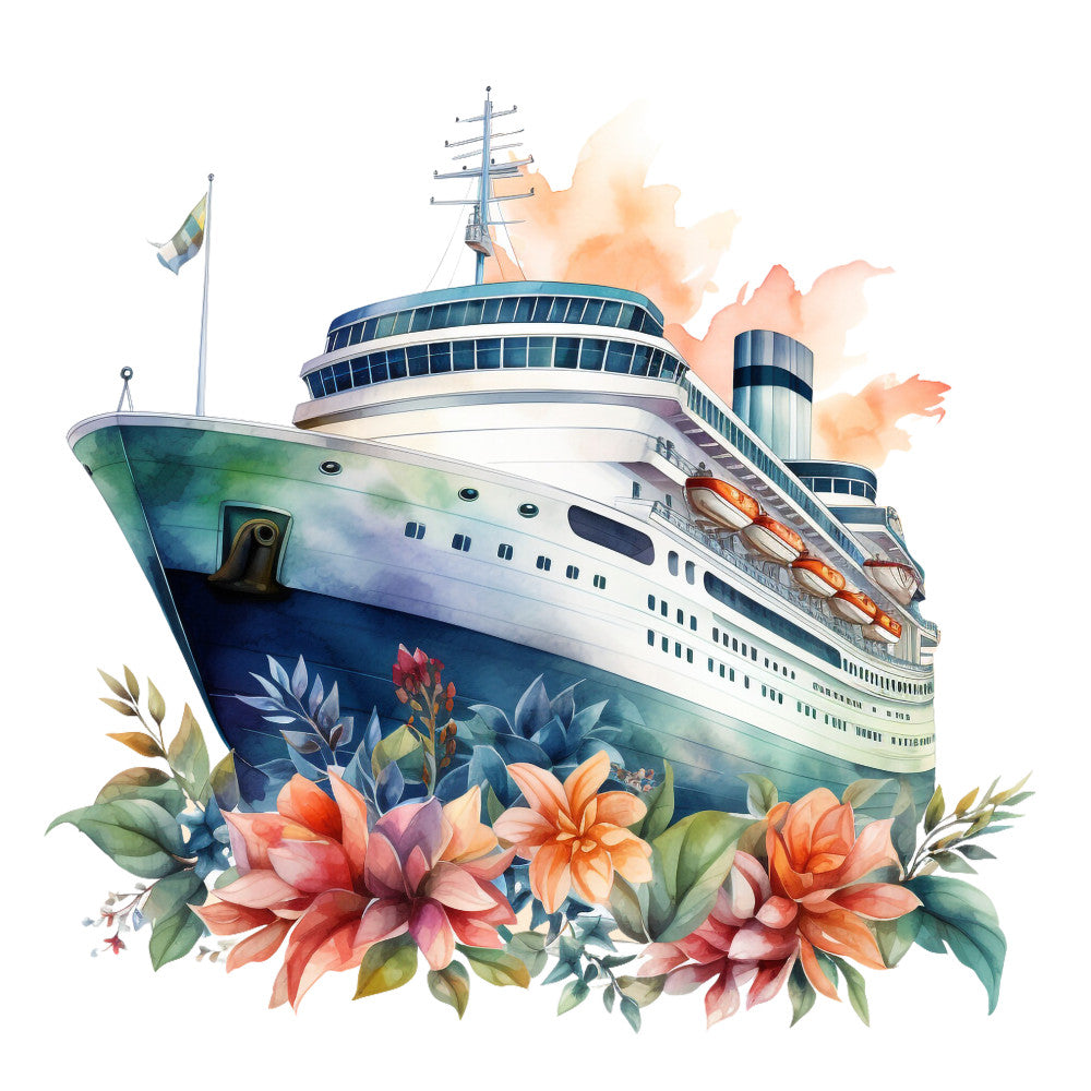 Cruise Ships Fabric Panel 26