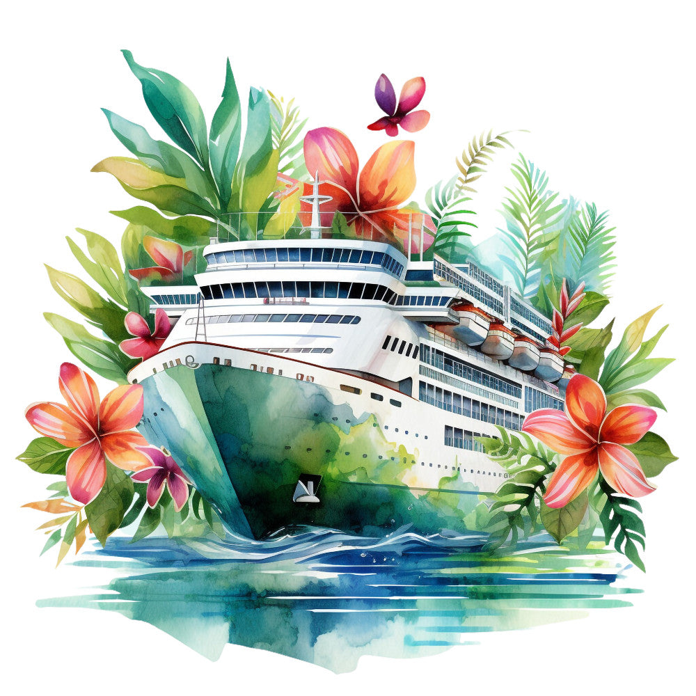 Cruise Ships Fabric Panel 28