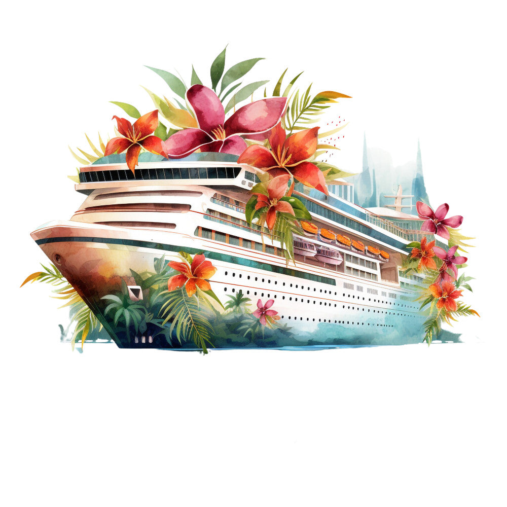 Cruise Ships Fabric Panel 29