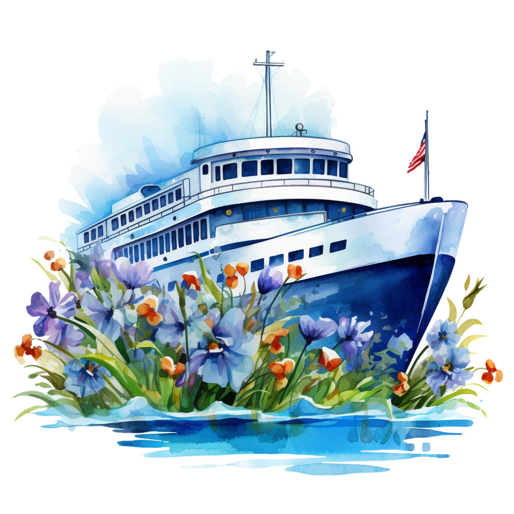 Cruise Ships Fabric Panel 4