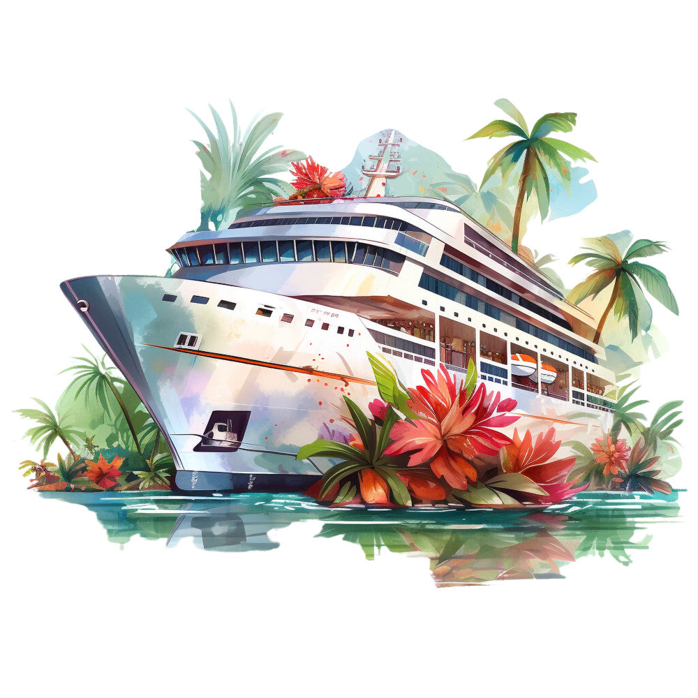 Cruise Ships Fabric Panel 7