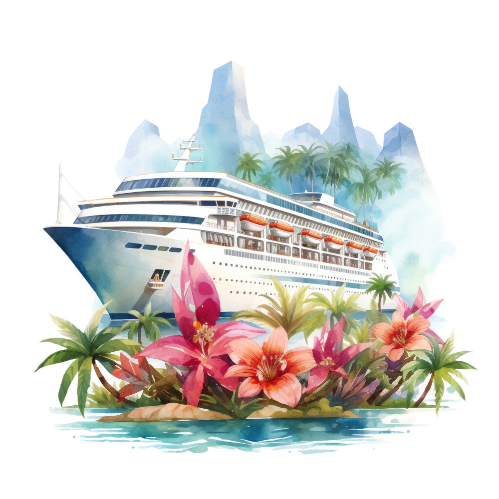 Cruise Ships Fabric Panel 8