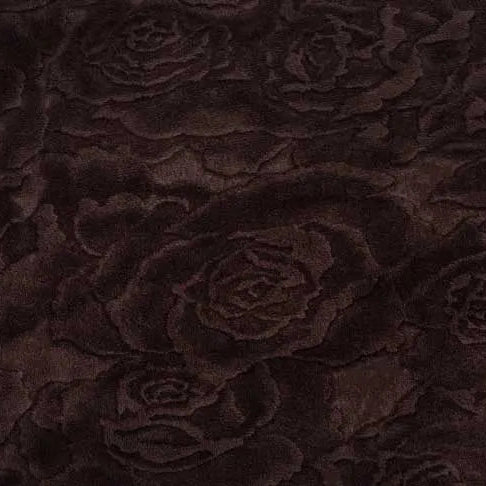 Cuddle 3 Extra Wide Rose Burnout Limited Edition Chocolate Fabric per yard Shannon Fabrics