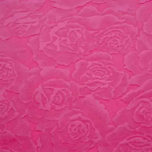 Cuddle 3 Extra Wide Rose Burnout Limited Edition Fuchsia Fabric per yard Shannon Fabrics