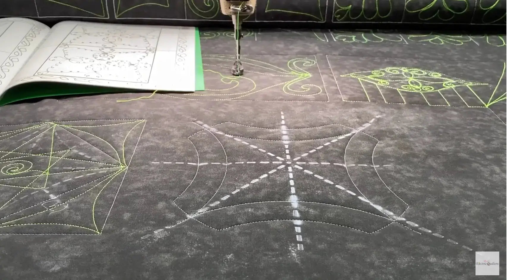 Curvy Square Book and Stencil Kit Linda's Electric Quilters