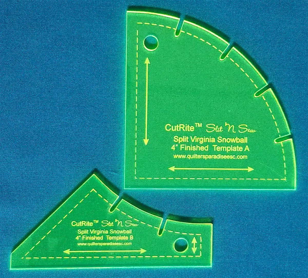 CutRite Slit N Sew Split Virginia Snowball 4in Finished Template Checker Distributor