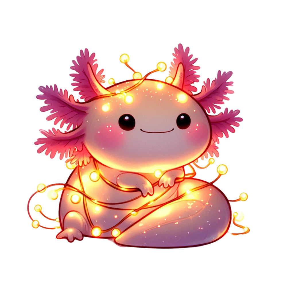 Cute Cartoon Axolotl Fabric Panel 18