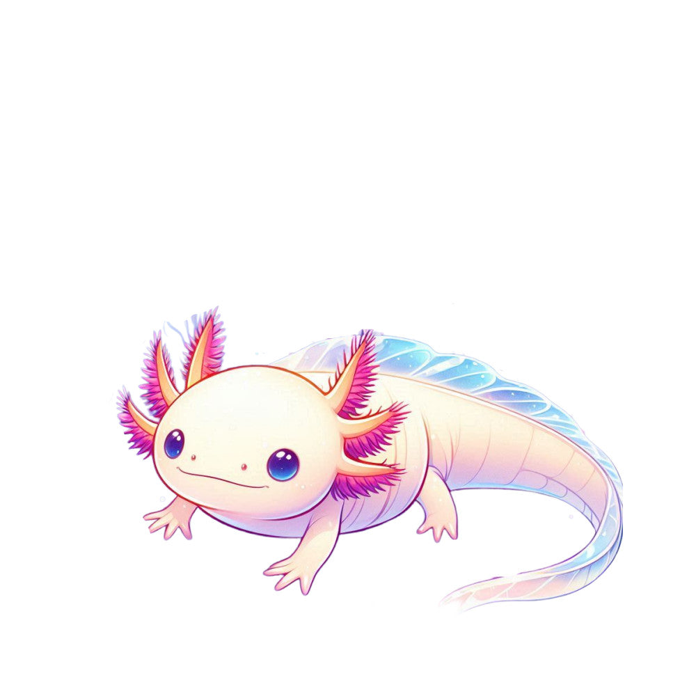 Cute Cartoon Axolotl Fabric Panel 23