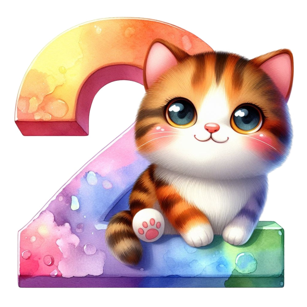 Cute Cats Number 2 Fabric Panel