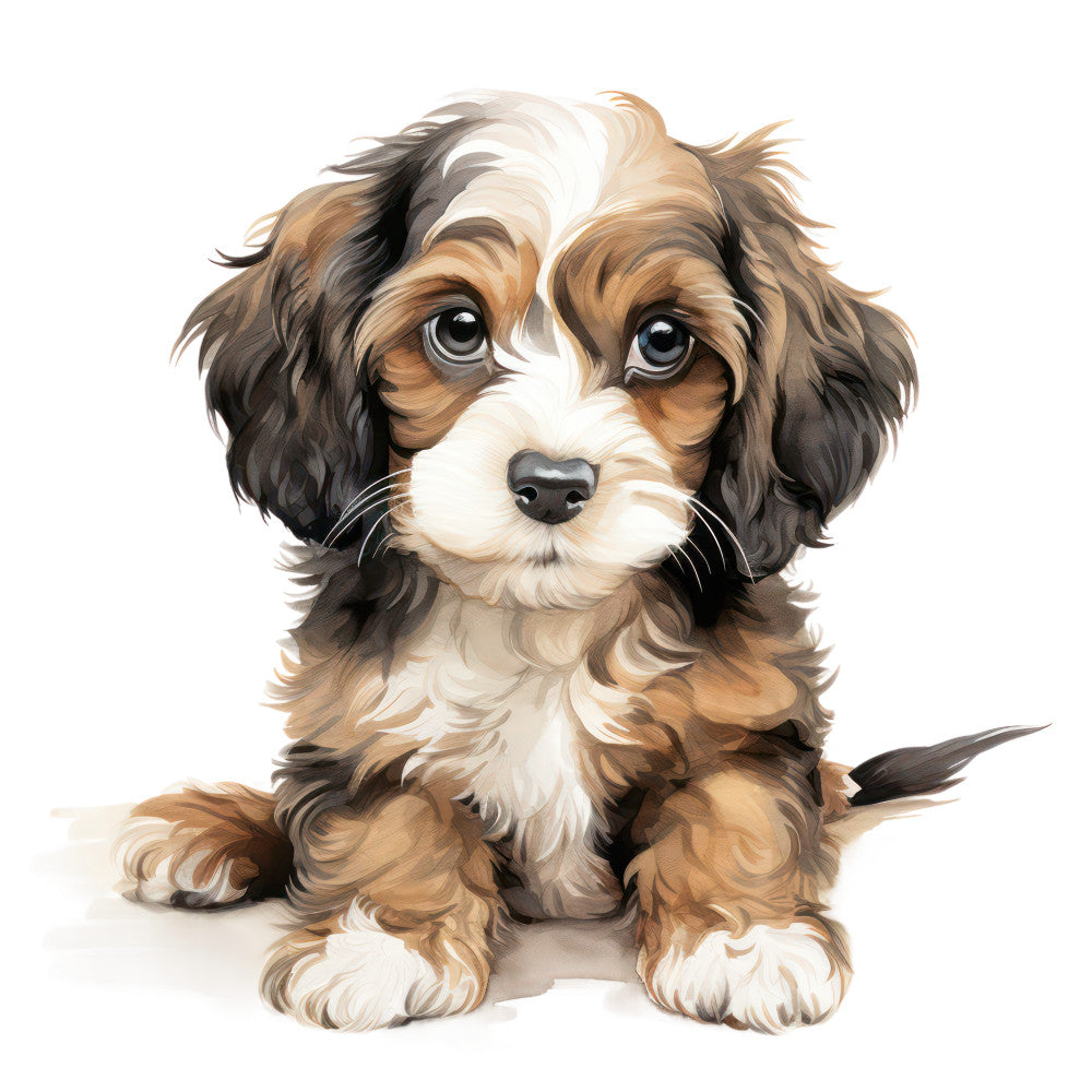 Cute Cavapoos Fabric Panel 37