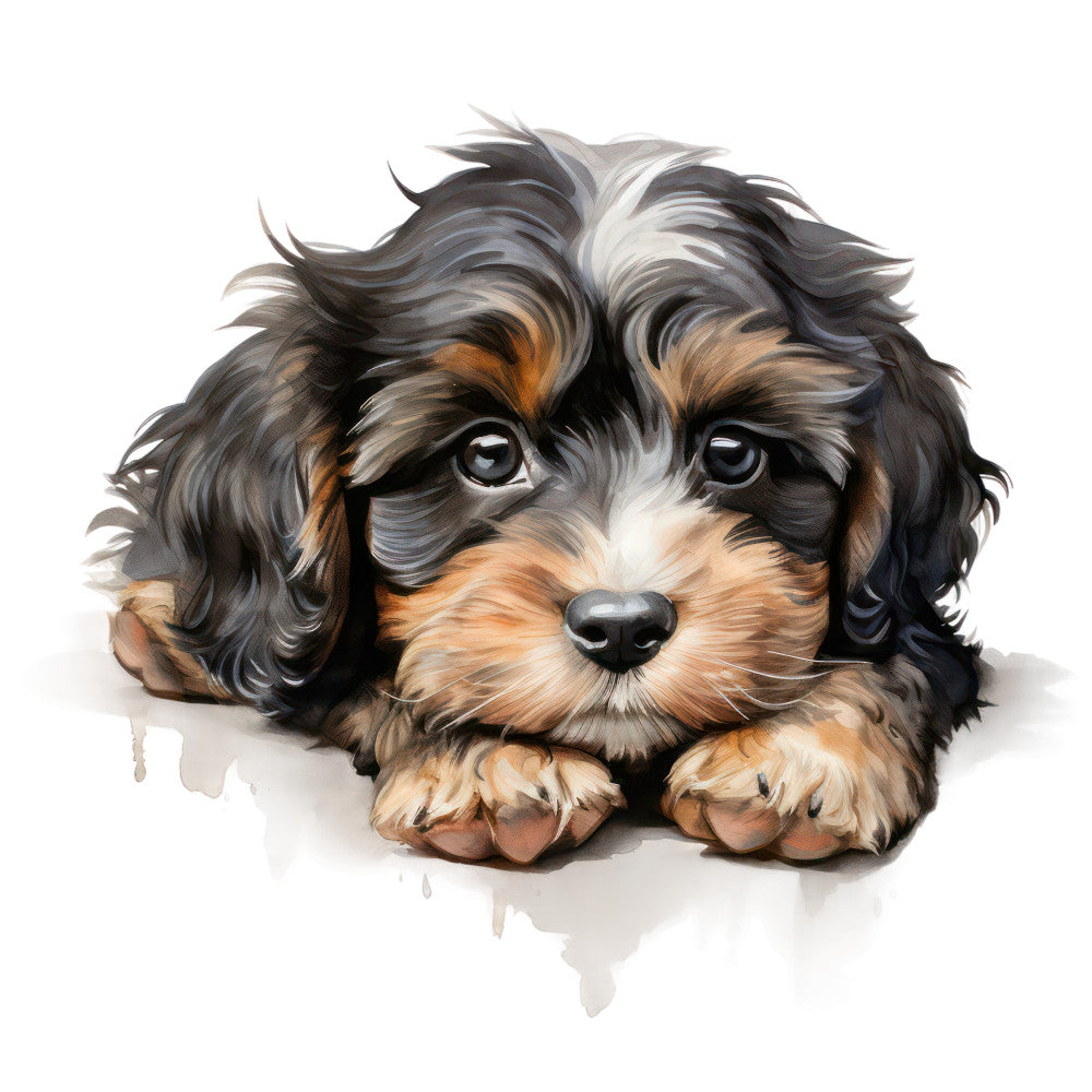 Cute Cavapoos Fabric Panel 56 QuiltingFabricPanels