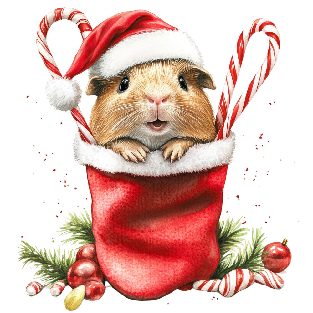 Cute Guinea Pigs Fabric Panel 31 QuiltingFabricPanels