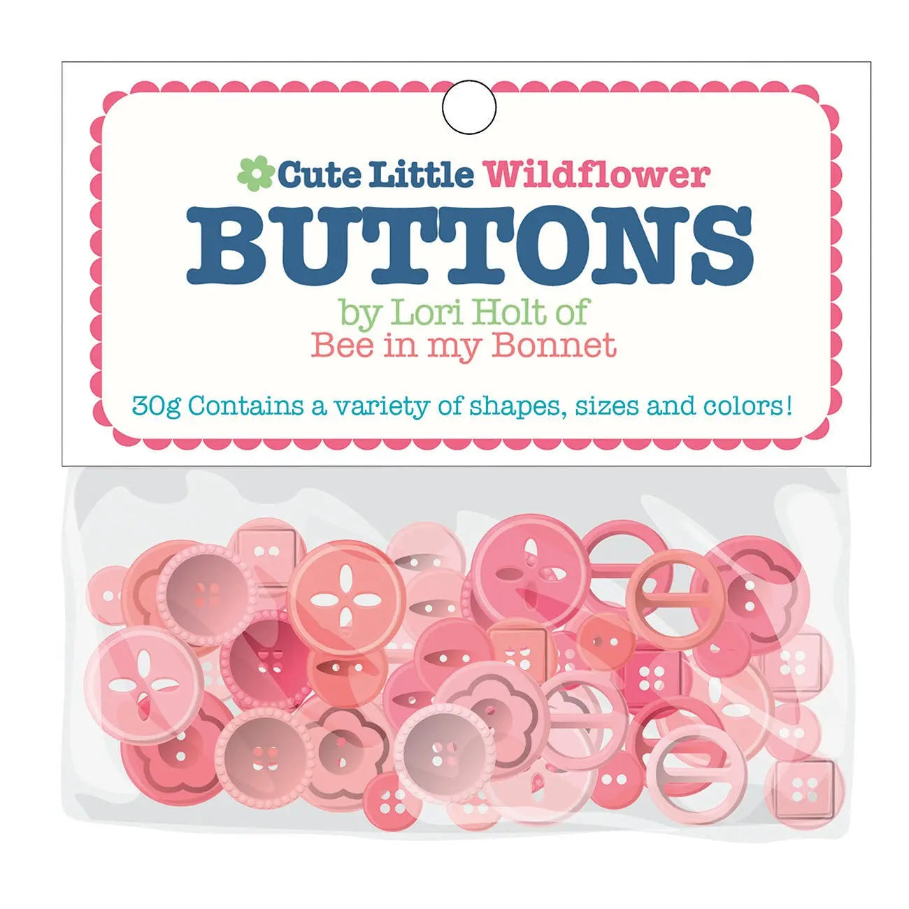 Cute Little Buttons Wildflower Assortment - Linda's Electric Quilters