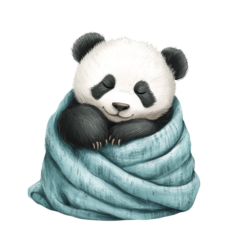 Cute Panda Bears Fabric Panel 25 QuiltingFabricPanels