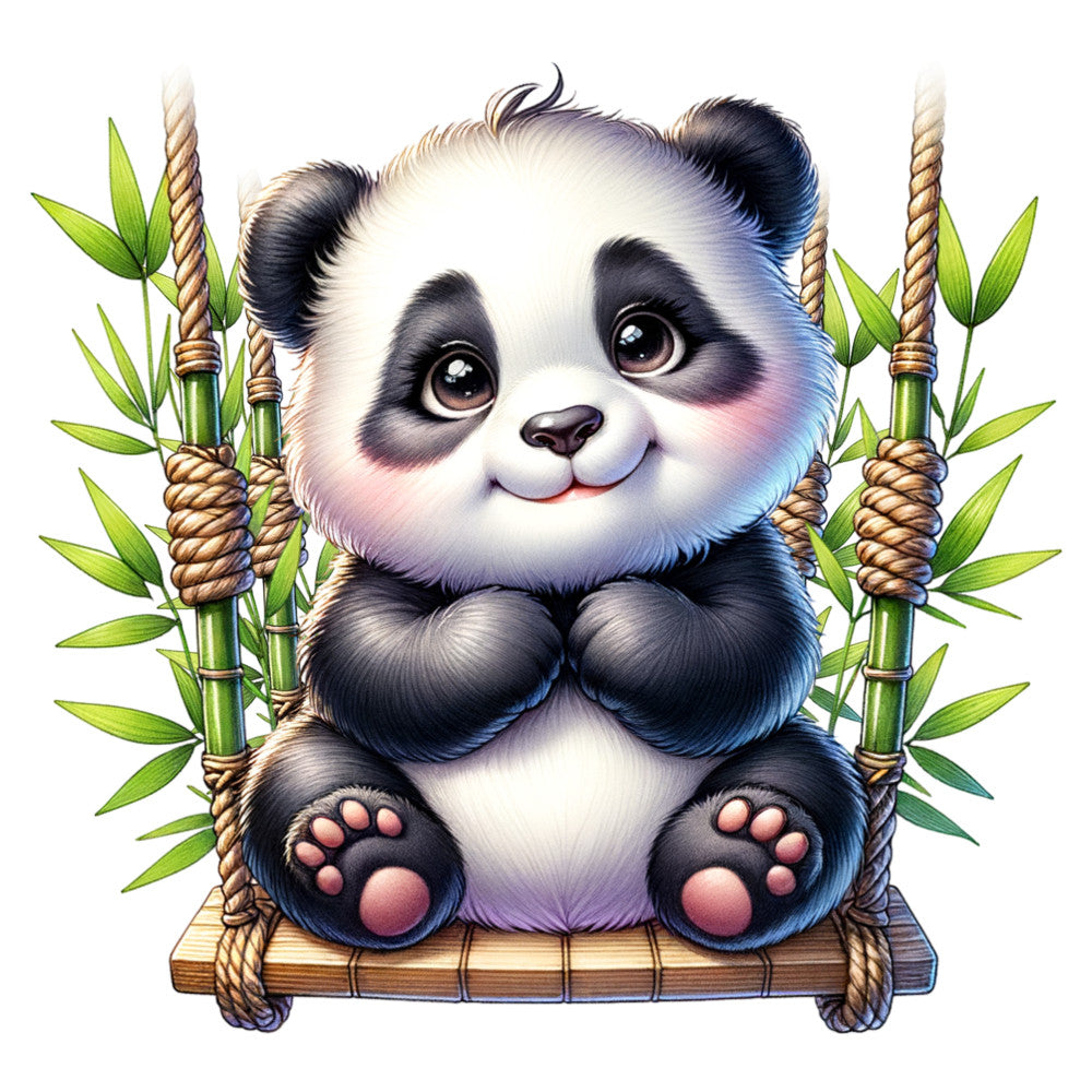 Cute Panda Fabric Panel 6