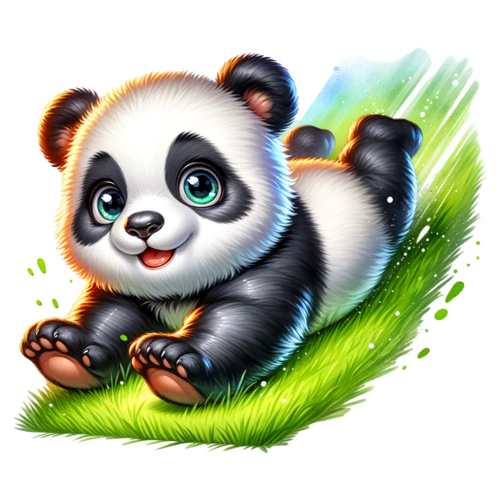 Cute Panda Fabric Panel 7