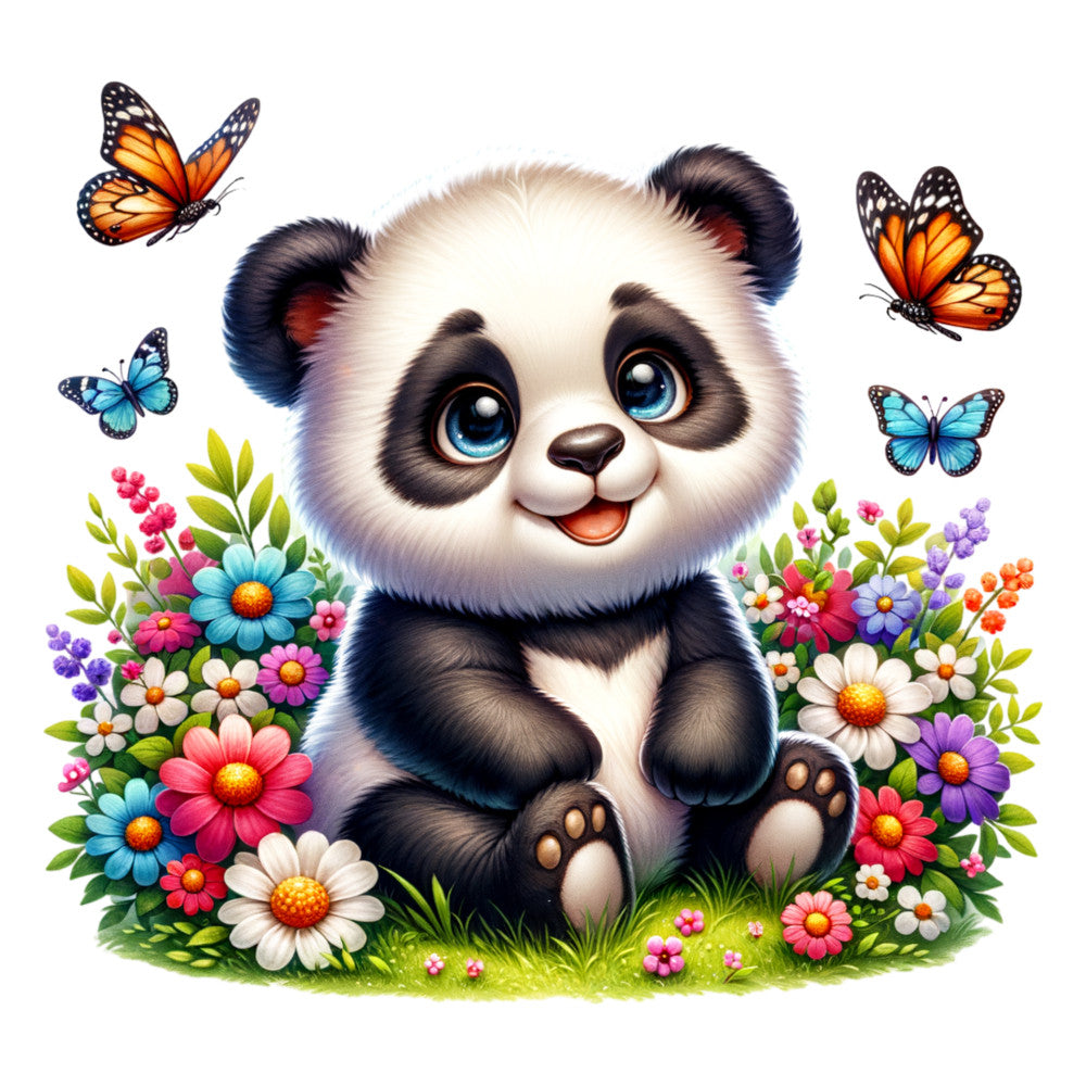 Cute Panda Fabric Panel 8