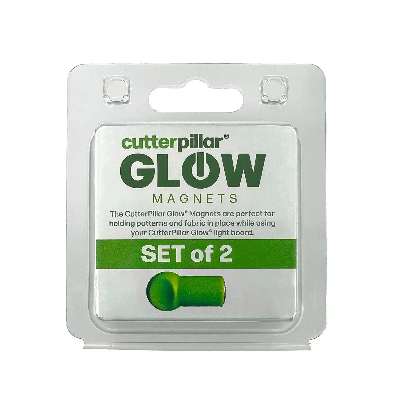 Cutterpillar Glow Magnets 2pk - Linda's Electric Quilters