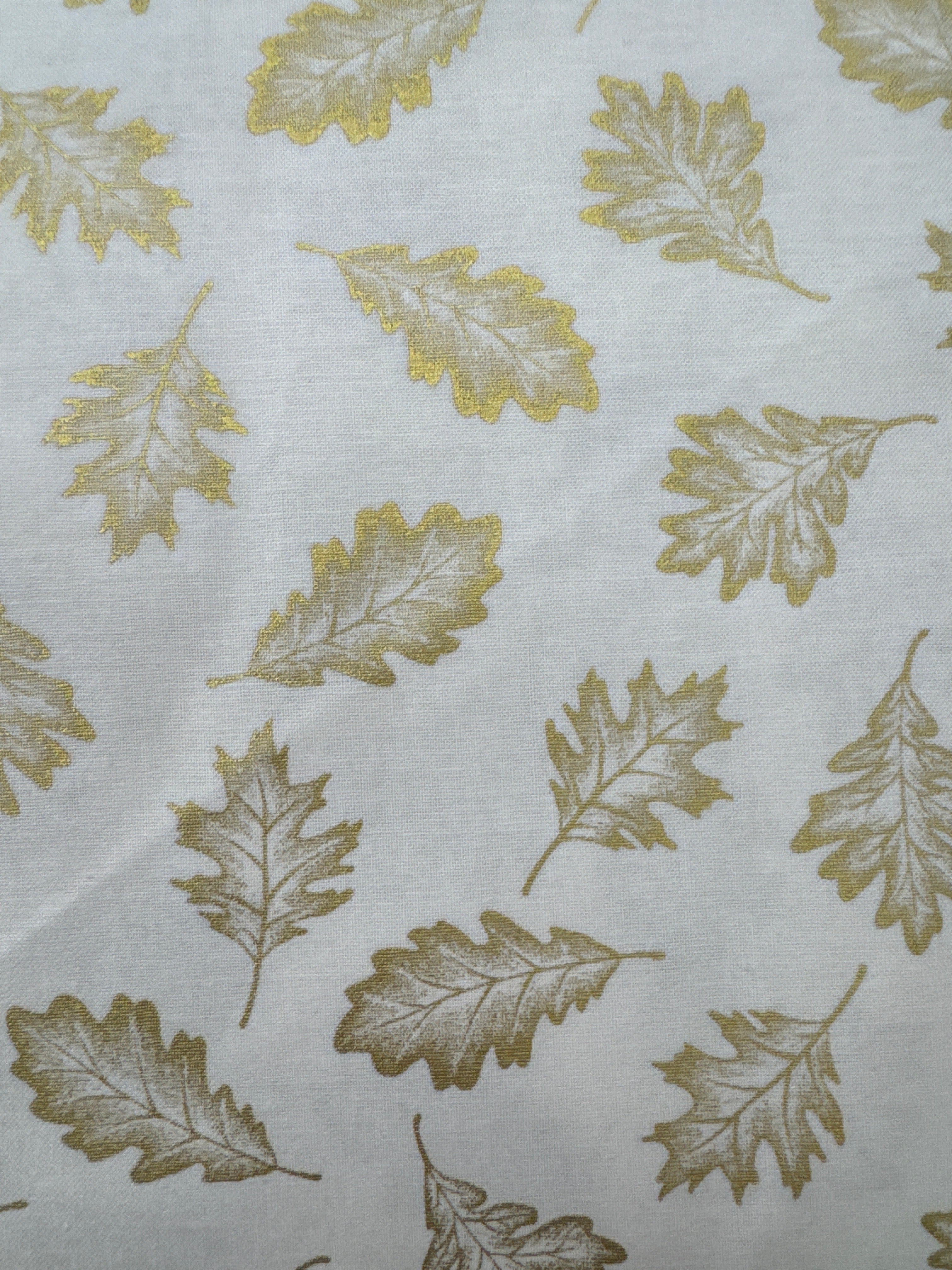 Simply Gold Leaves blender quilting fabric by Studio E