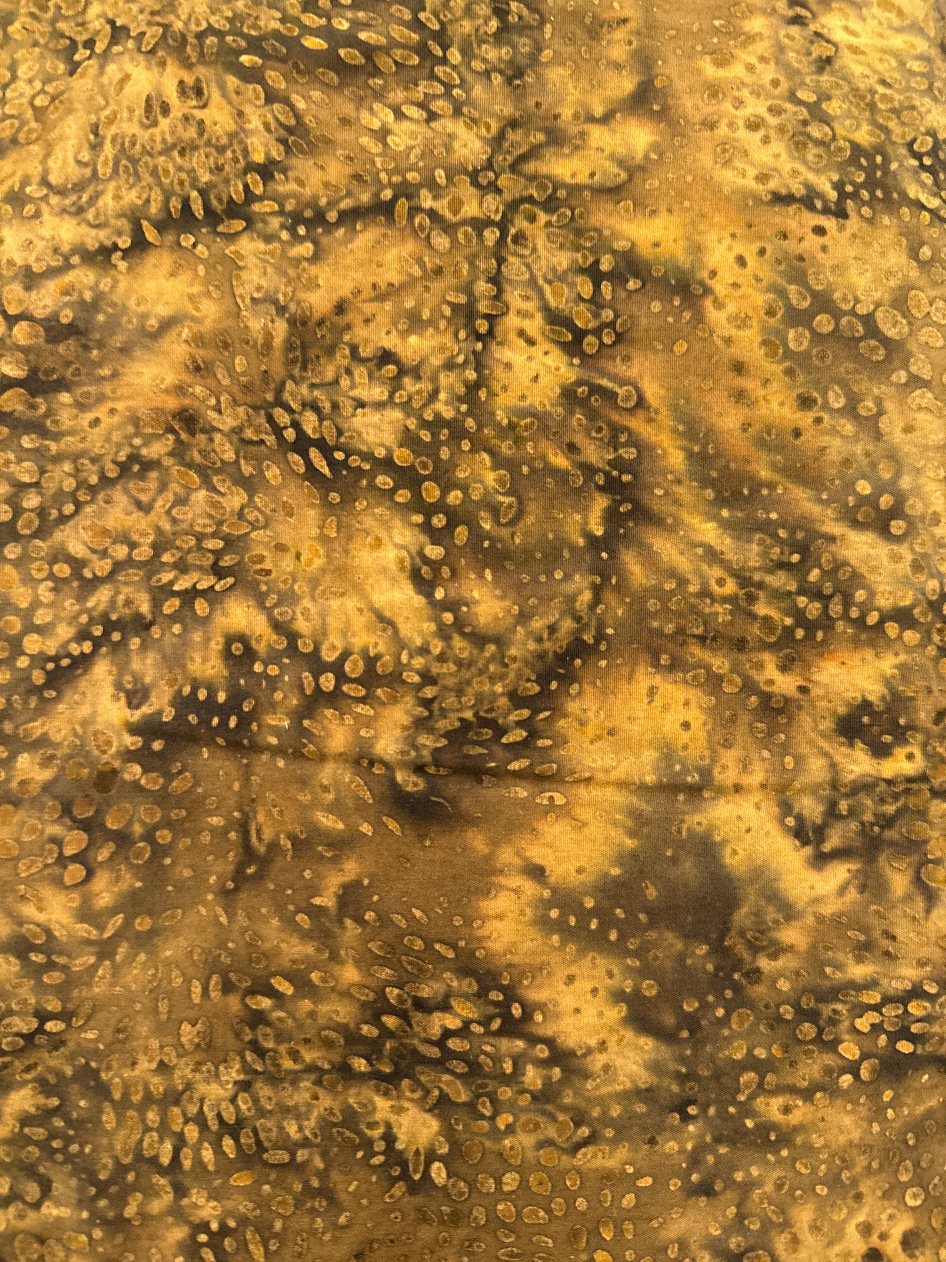 In The Beginning Basic Batik Brown quilting fabric