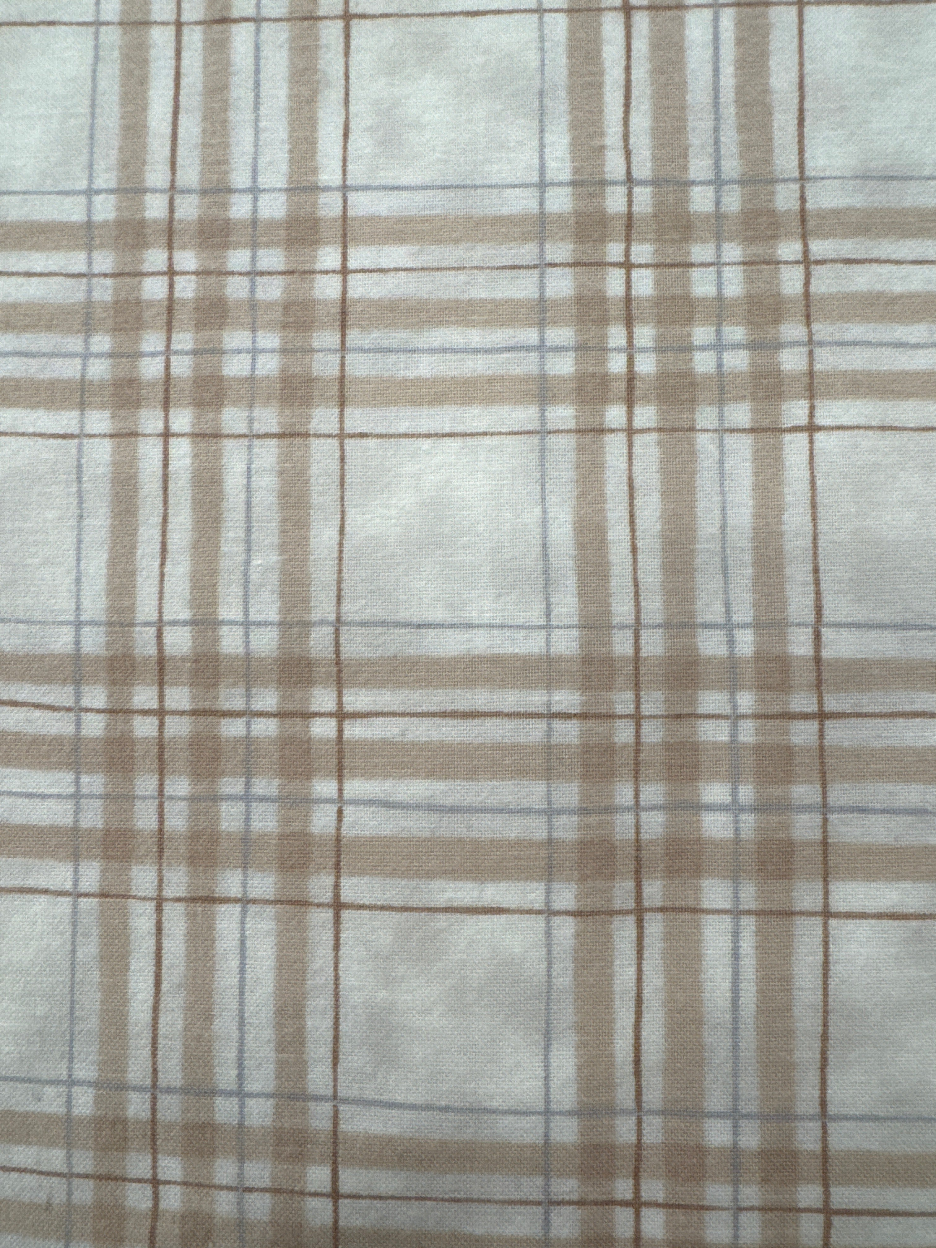 Explore Brushed Plaid Tan quilting fabric by Moda