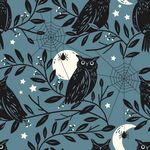 Dashwood Studio Spellbound midnight watch quilting cotton