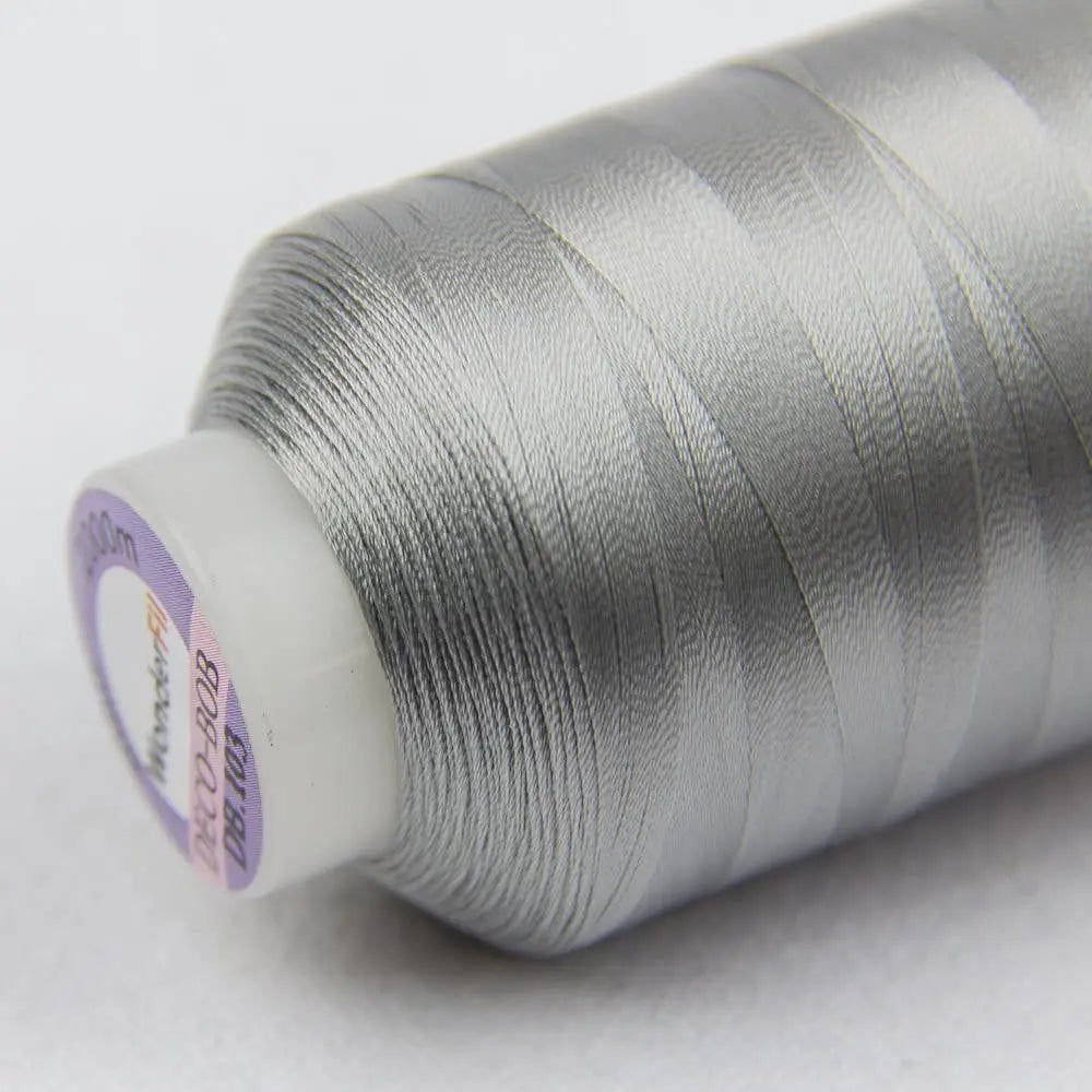 DB103 - DecoBob™ Cottonized Polyester Grey Thread WonderFil USA
