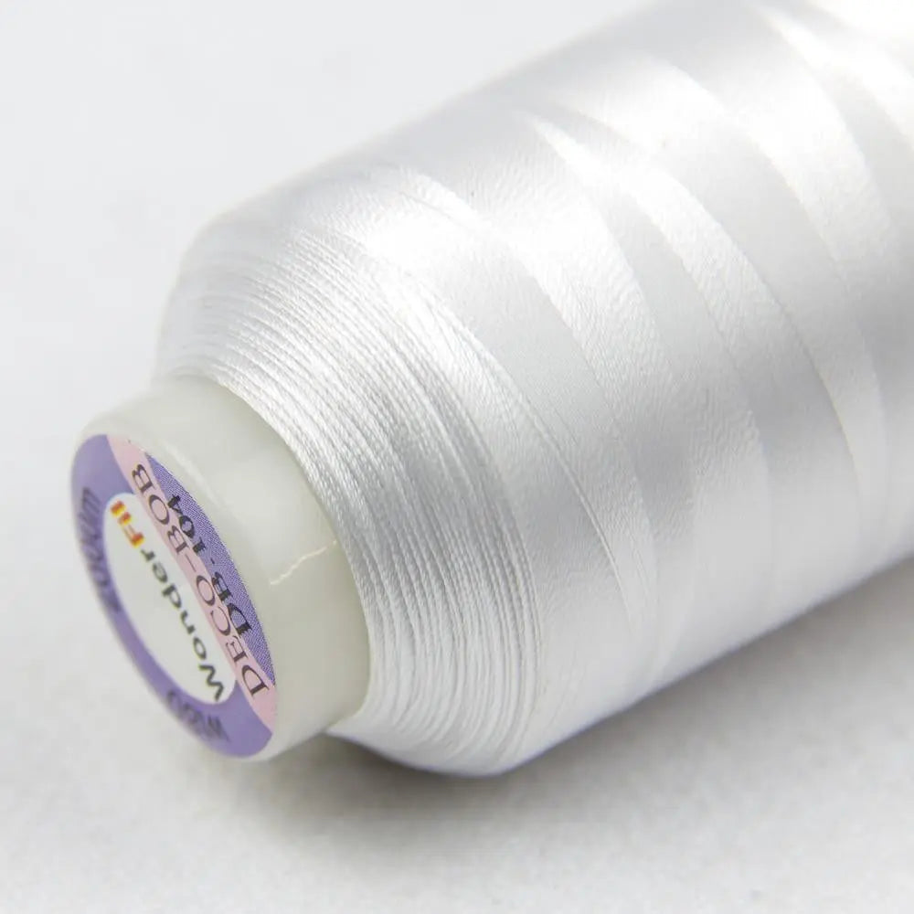 DB104 - DecoBob™ Cottonized Polyester White Thread WonderFil USA