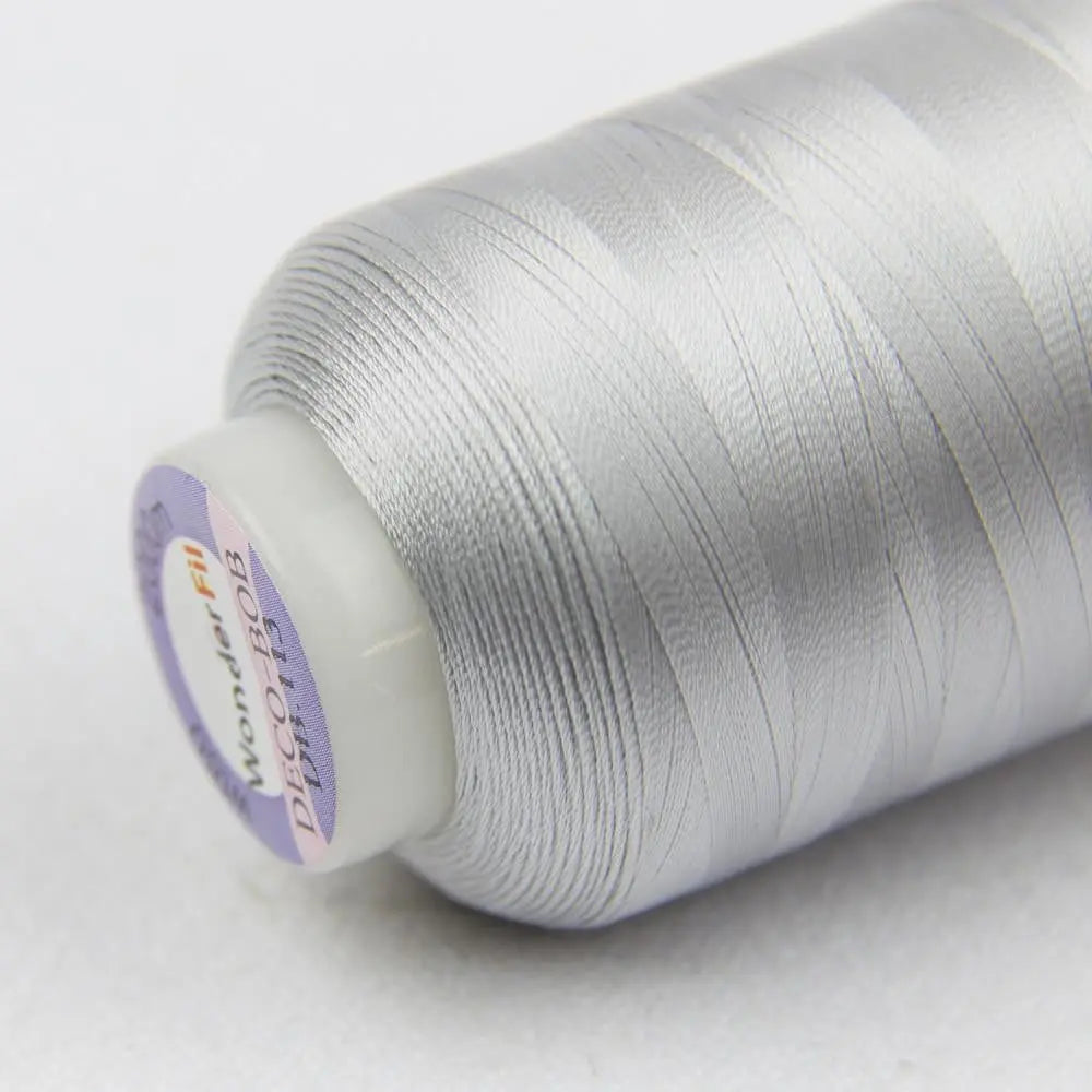 DB113 - DecoBob™ Cottonized Polyester Dove Grey Thread WonderFil USA