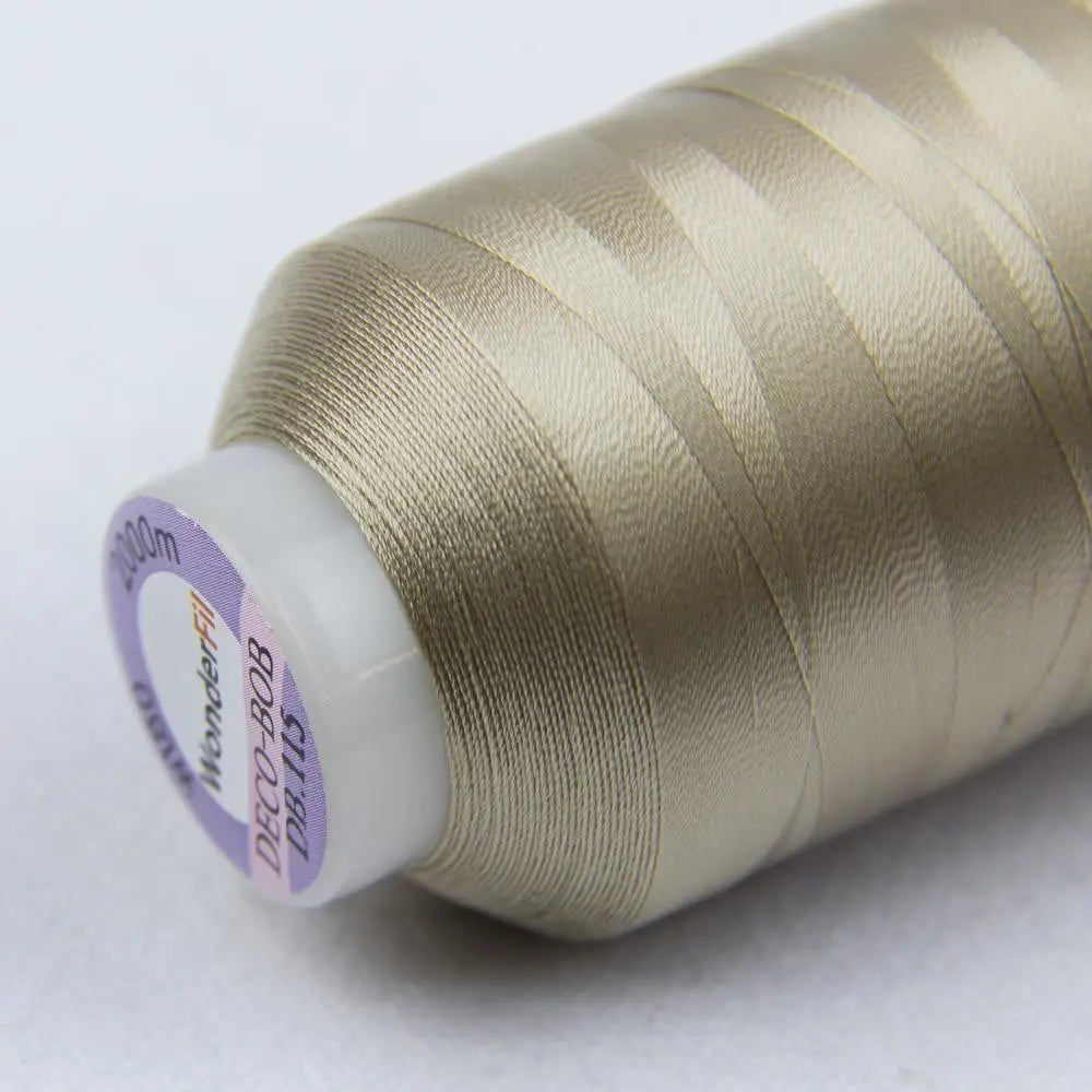 DB115 - DecoBob™ Cottonized Polyester Taupe Thread WonderFil USA
