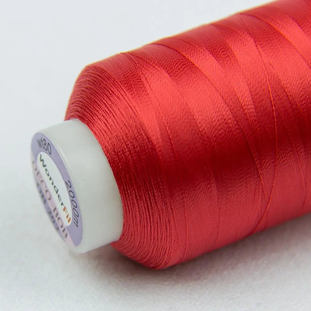 DB202 - DecoBob™ Cottonized Polyester Red Thread WonderFil USA