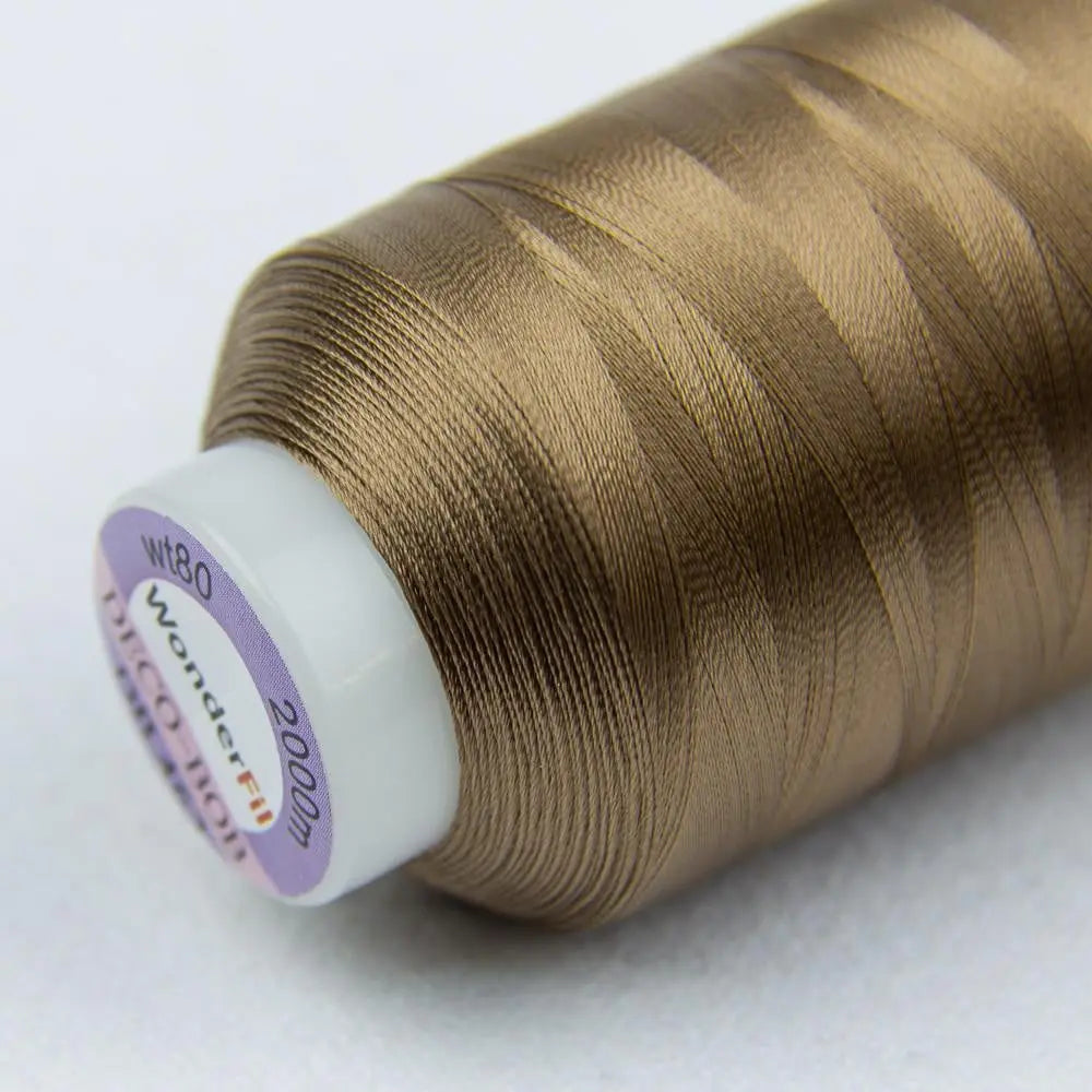 DB463 - DecoBob™ Cottonized Polyester Dark Tan Thread WonderFil USA