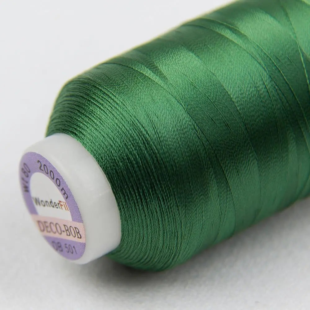 DB501 - DecoBob™ Cottonized Polyester Evergreen Thread WonderFil USA