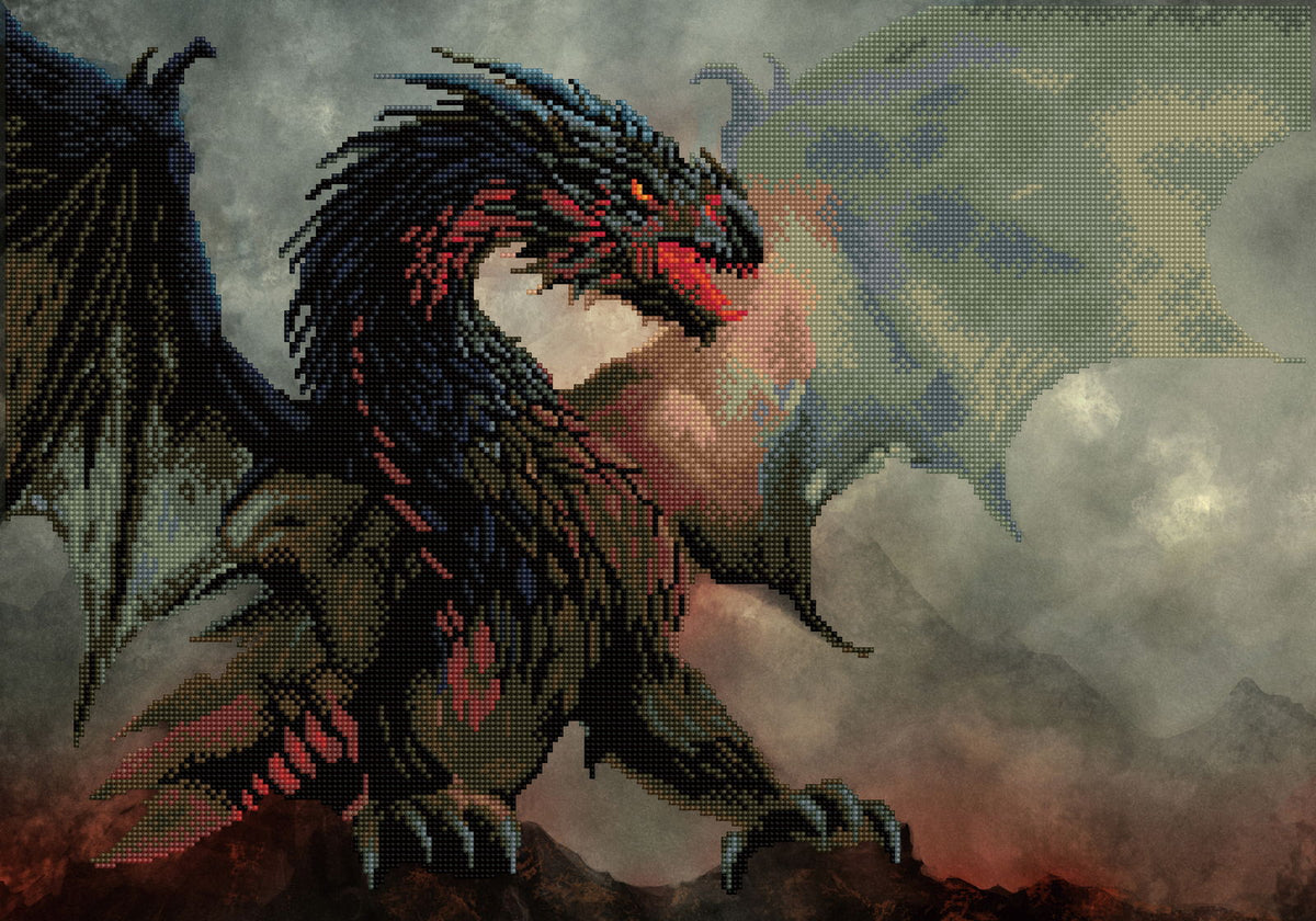 Diamond Dotz Dragon's Lair - 19.5" x 27.8"