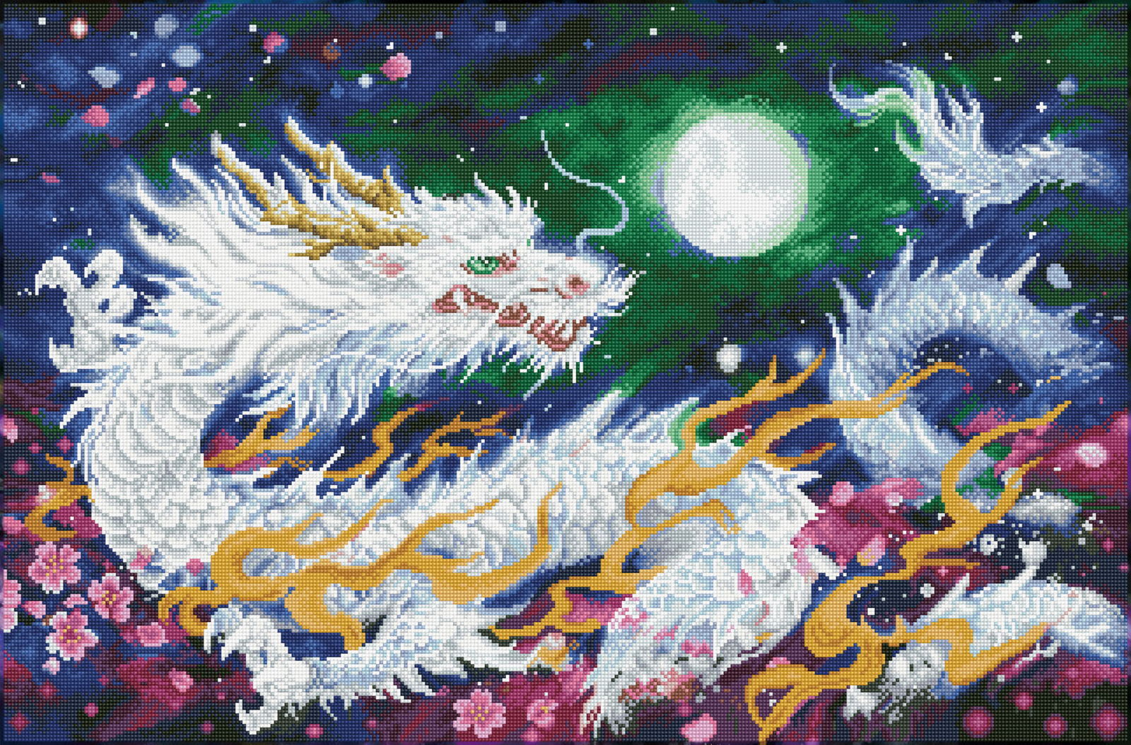 Diamond Dotz Dragon Flame - 35.8" x 23.6"